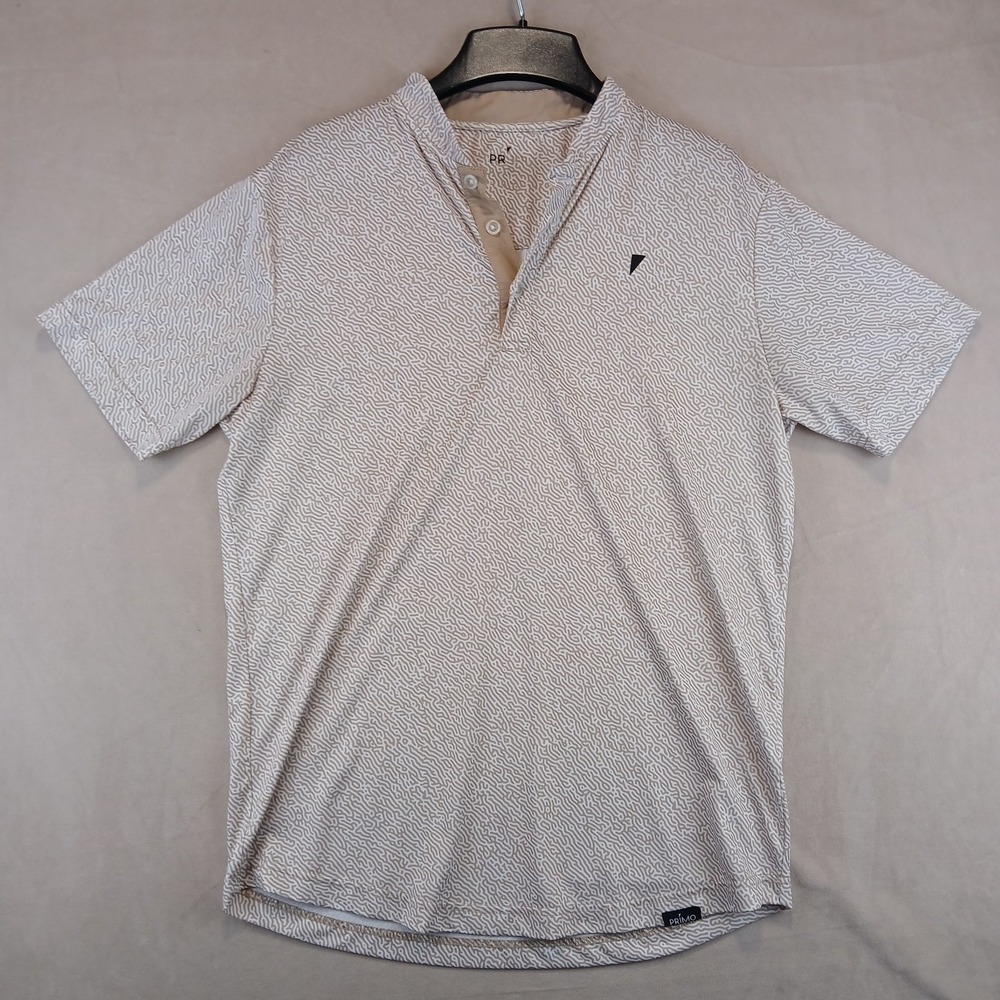 Primo Golf Mens Medium Beige Ice Blade Collar 20x27 **Fits A Small **